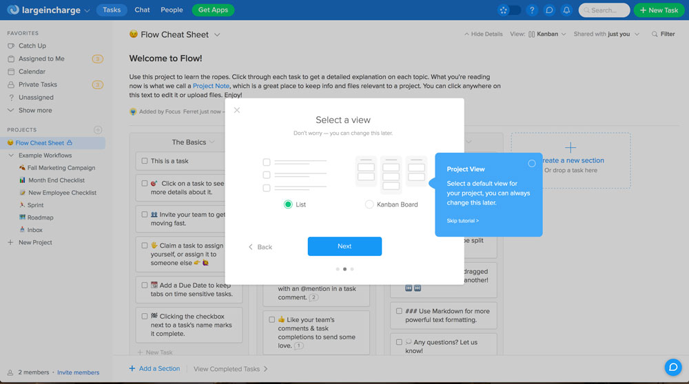 Flow walkthrough example - step 5