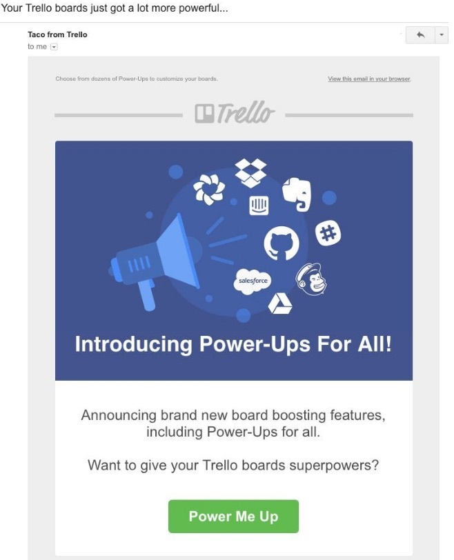 customer retention trello email