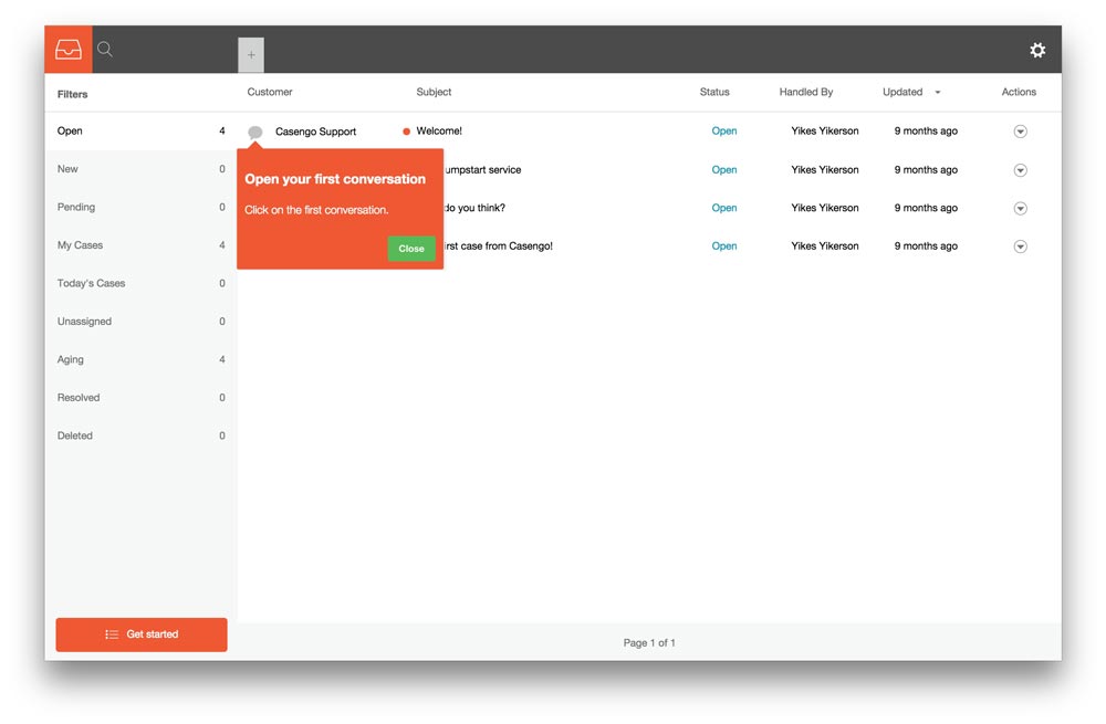 Casengo user onboarding 3