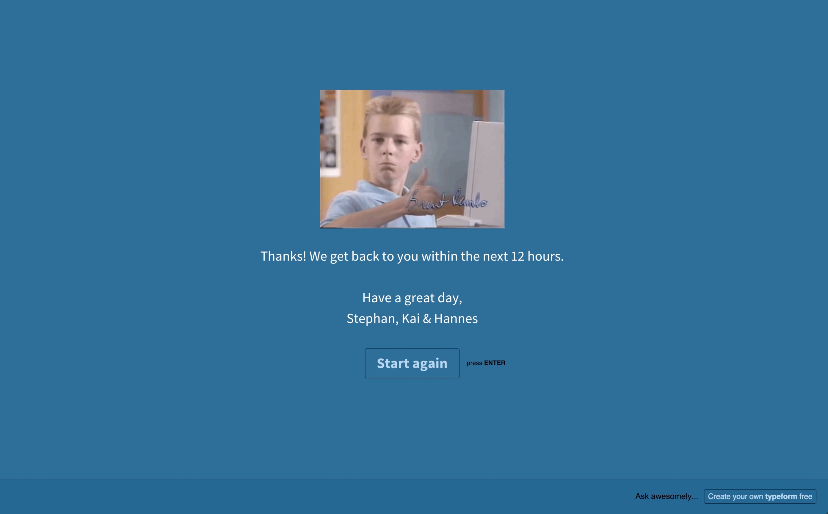 Typeform viral loop cta for paid accounts
