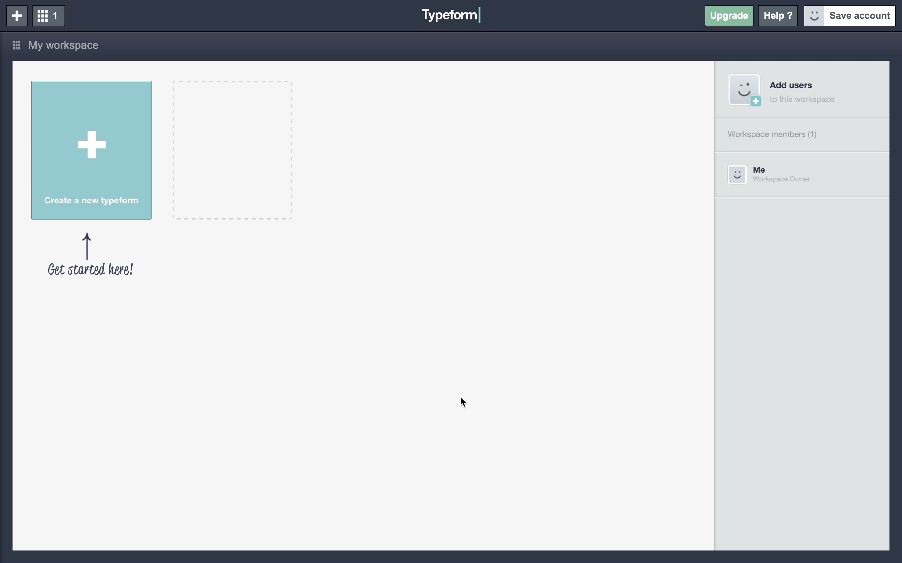 Typeform user onboarding tooltip 2