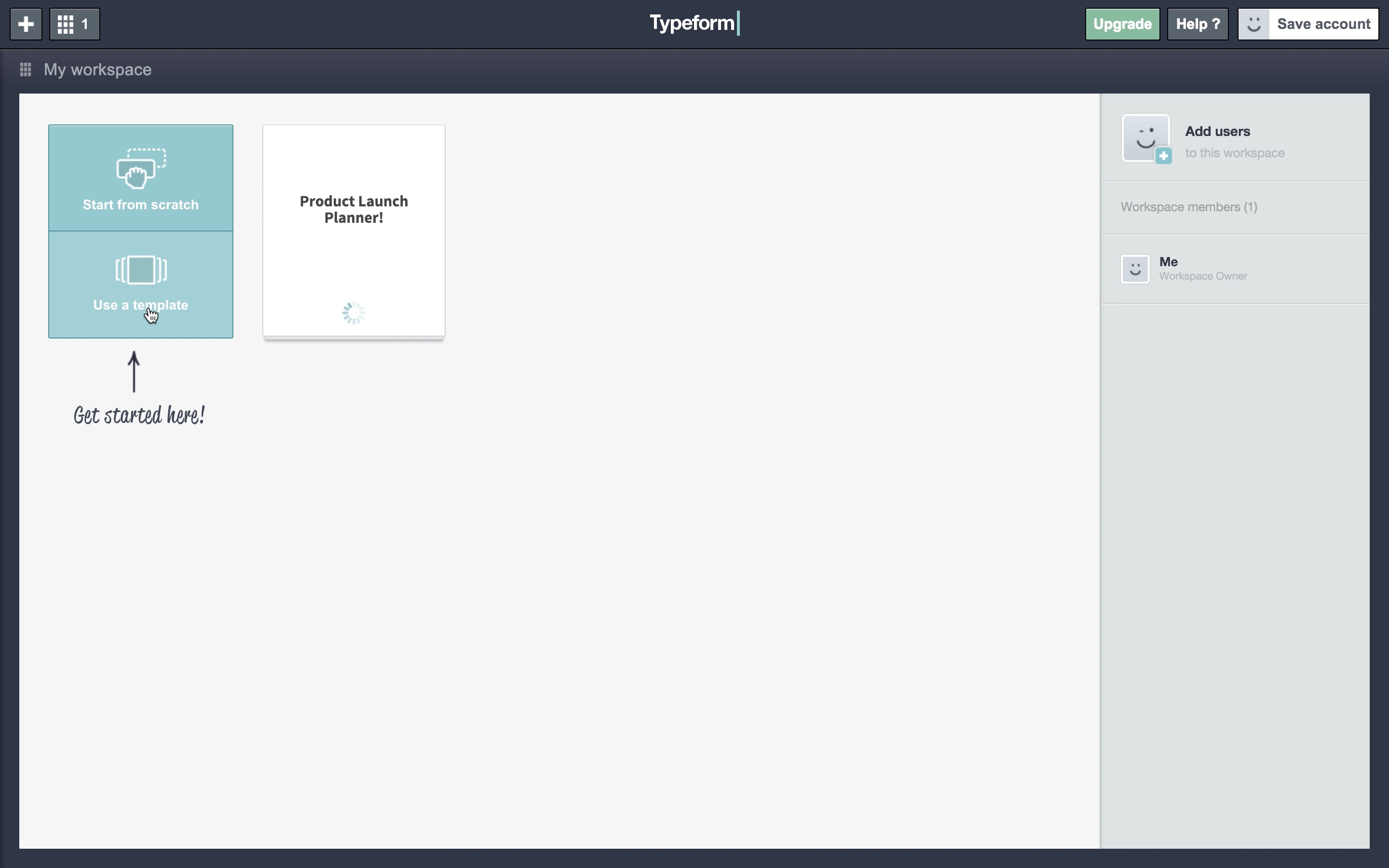 Typeform user onboarding tooltip 3