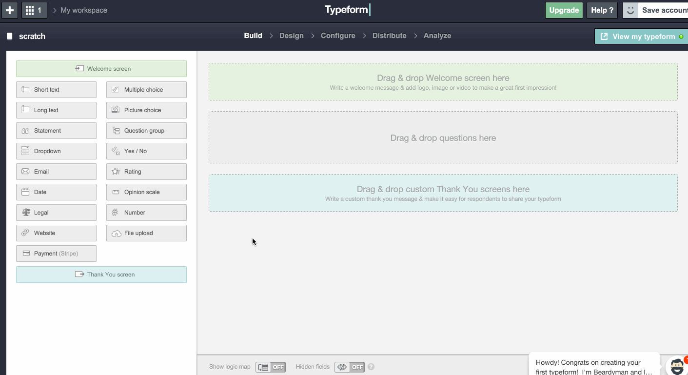 Typeform paywall for taking payment