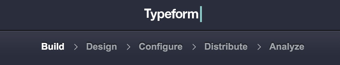 Typeform breadcrumb ui