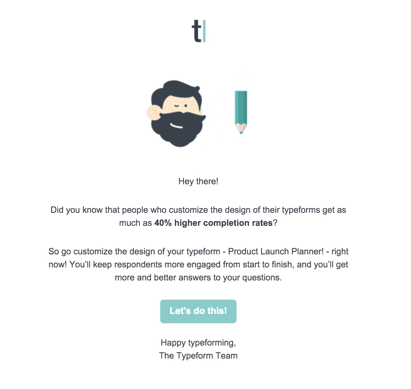 Typeform re-engagement email stuck in state