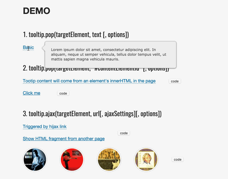Menucool JavaScript tooltip Onboarding UX