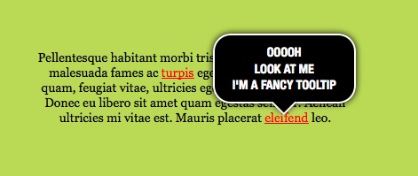 Bubble Point Tooltips with CSS3 & jQuery