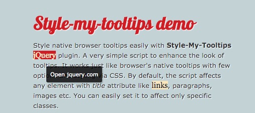 Style-My-Tooltips jQuery Plugin