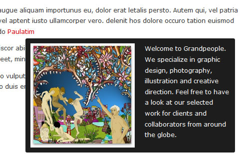 jQuery and CSS3 simple tooltip