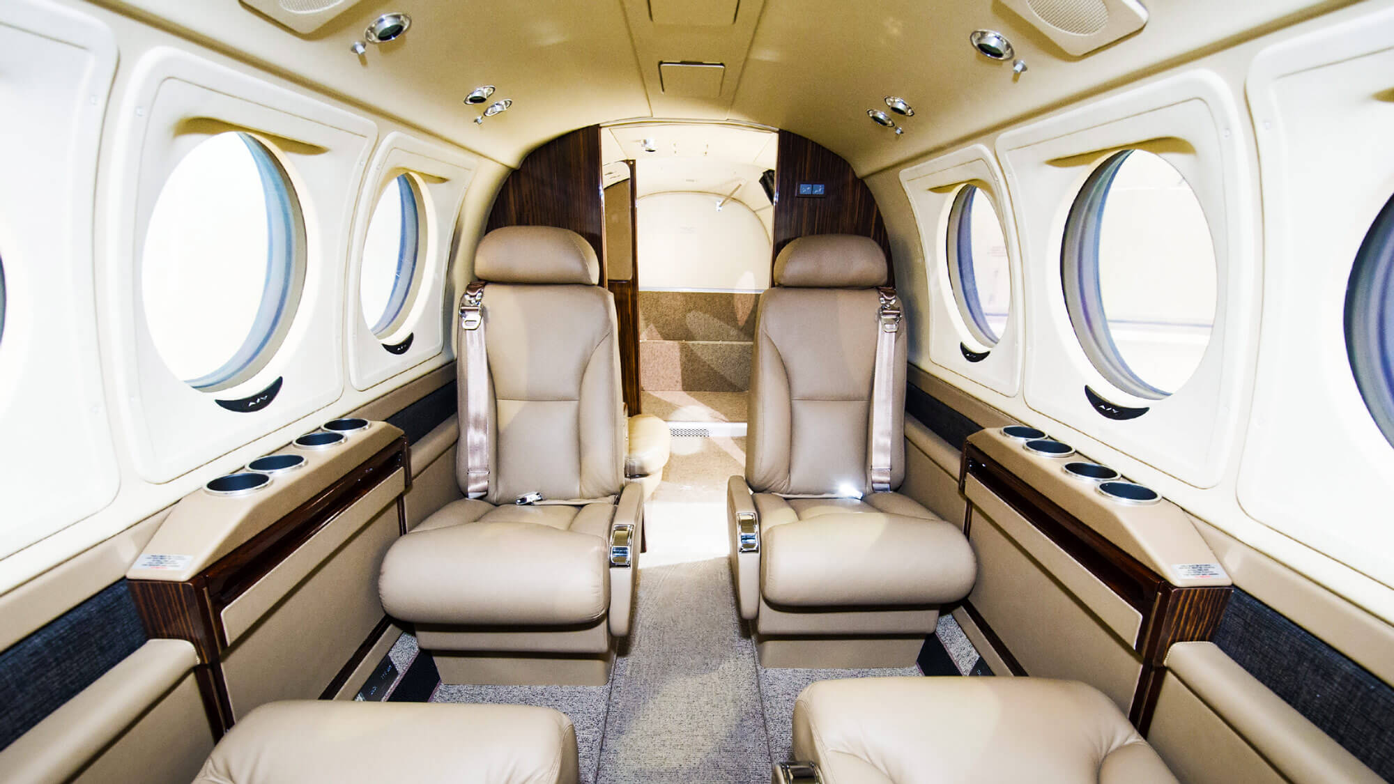 Interior of the Beechcraft King Air