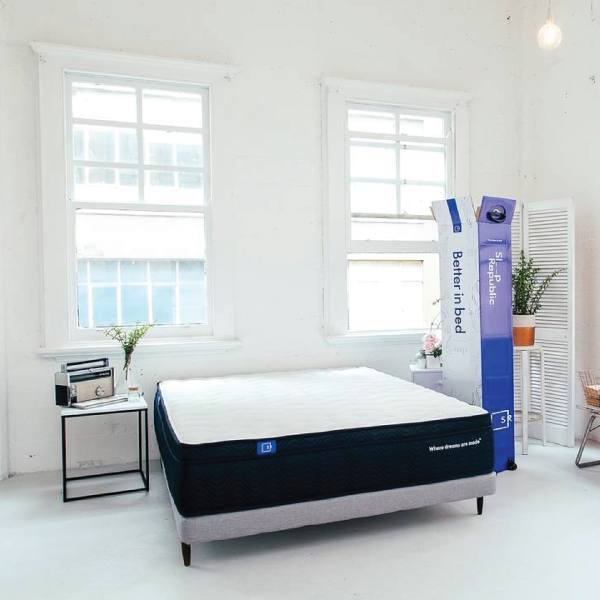 Sleep Republic mattress and box in bedroom
