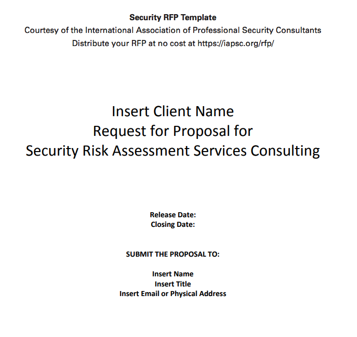 Security Risk Assessment