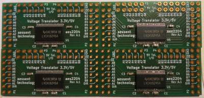 Partly soldered aes2204 voltage translator