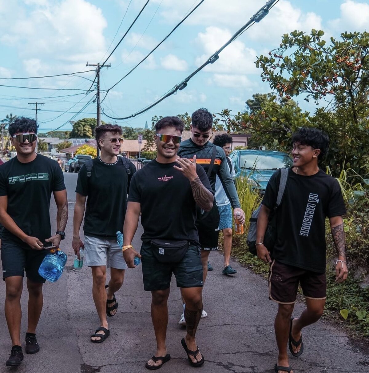 Valor sales team walking the North Shore of Hawaii together